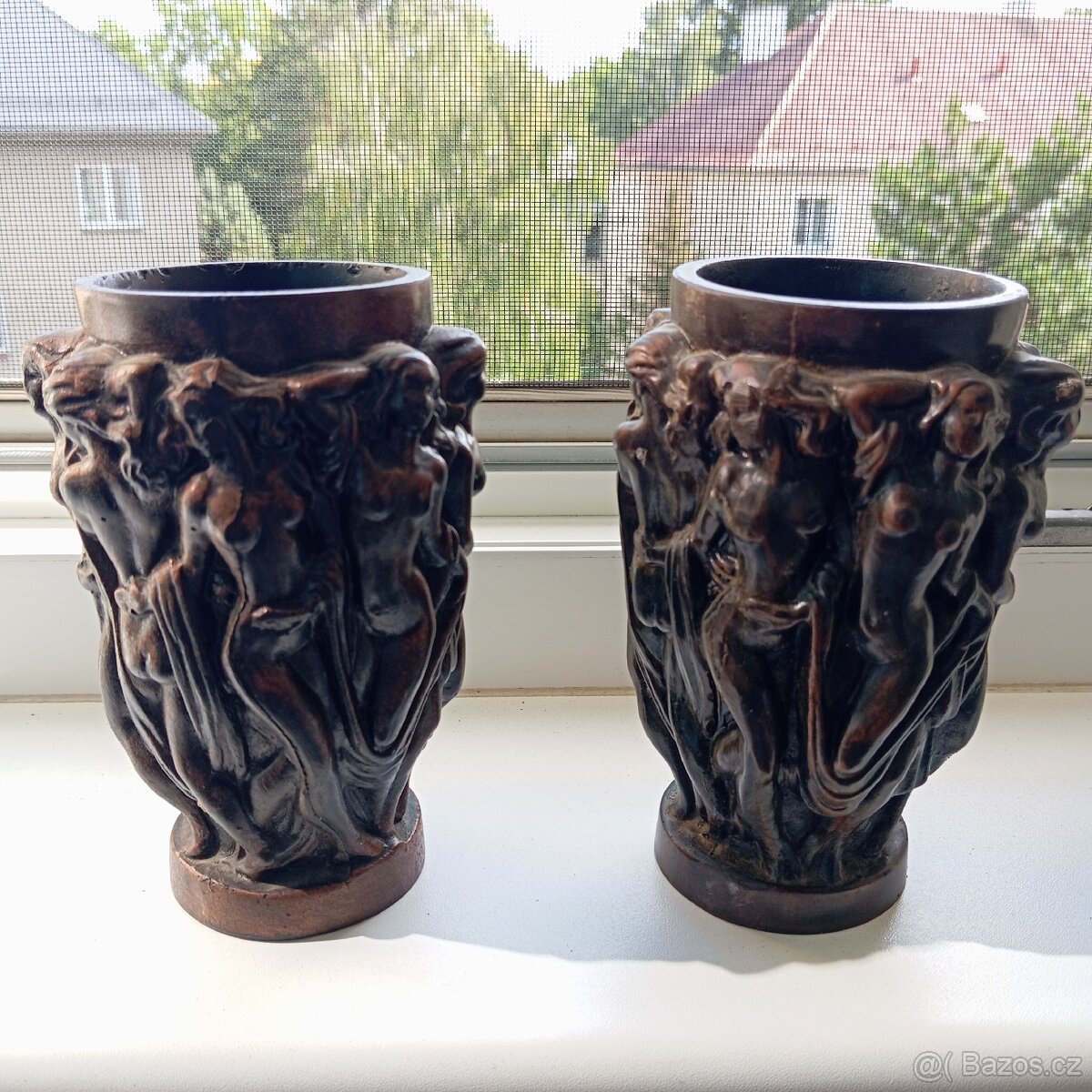 Vazy inspirovane Lalique - Bacchantes - 2