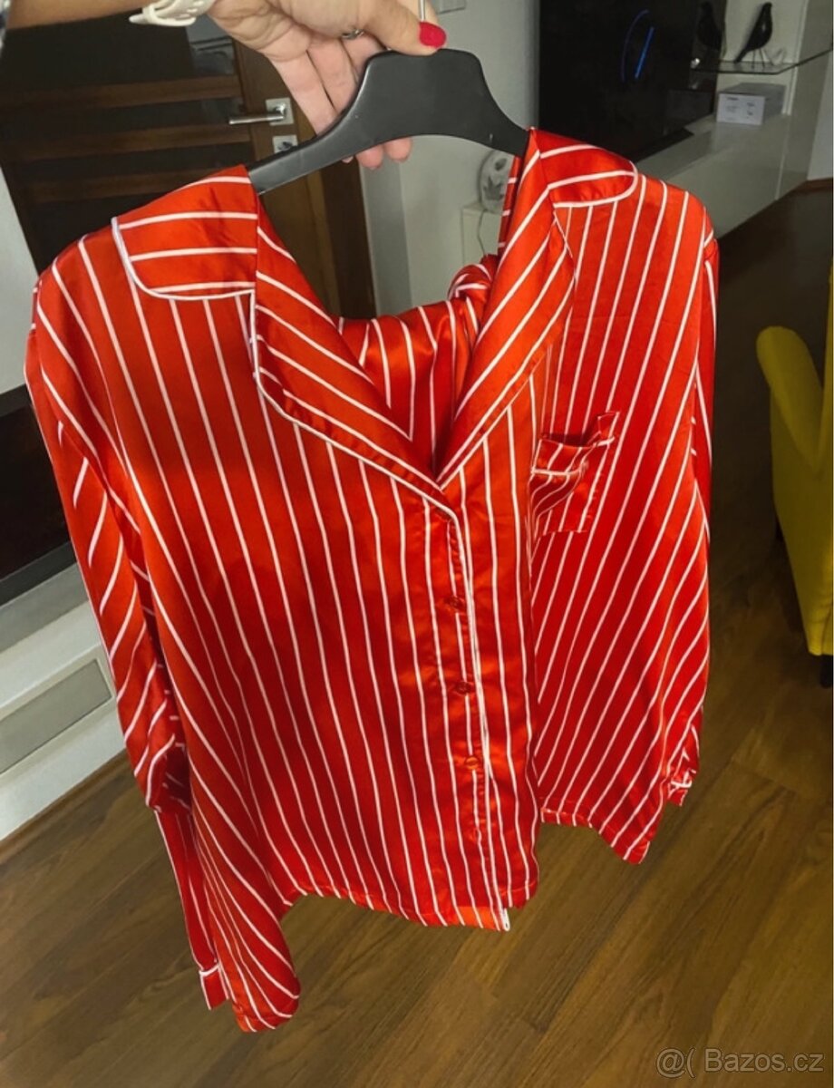 Pyžamo, domácí saténový komplet vel.22/5xl - 2