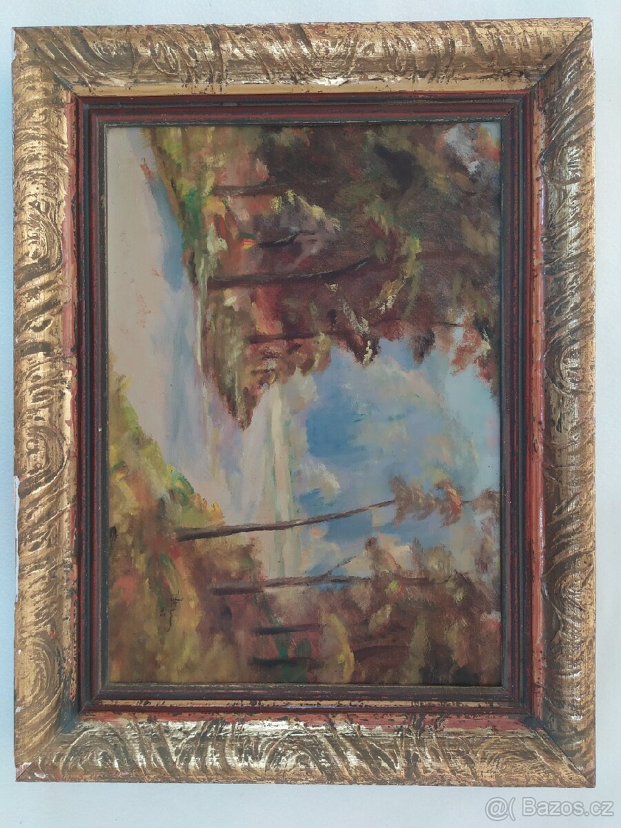 Obraz, Lesní cesta, V. Stein - 2