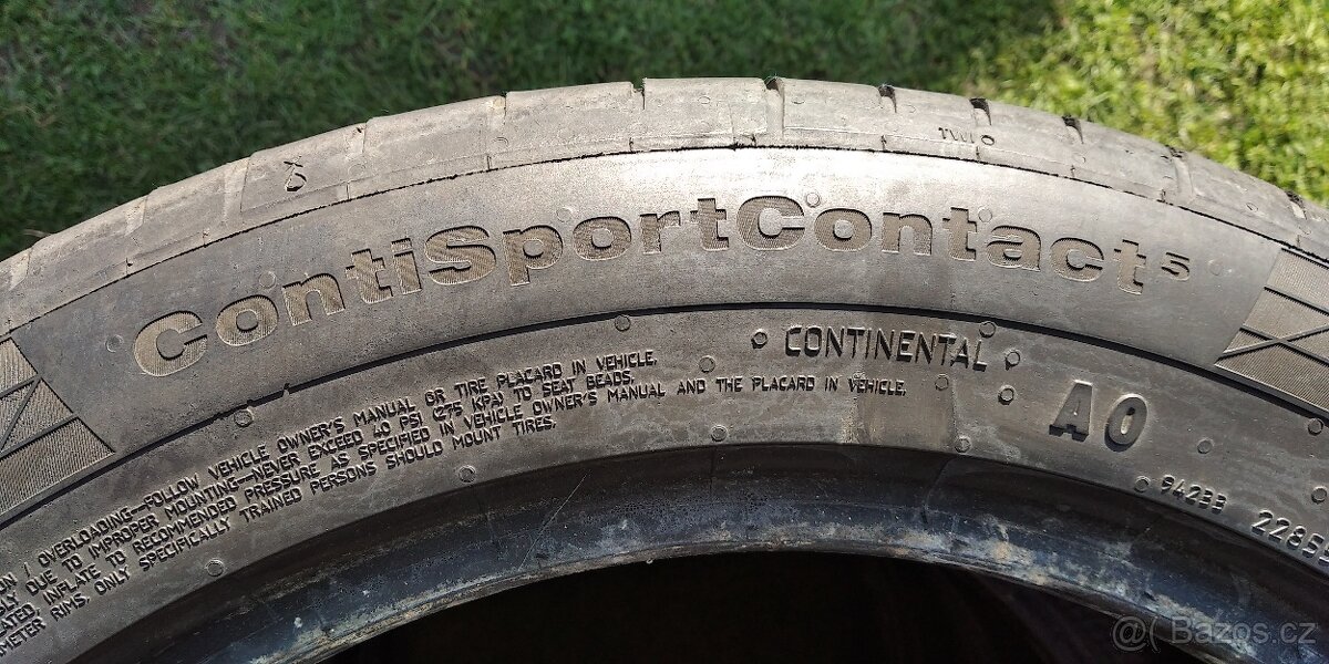 Prodám letní pneu 225/50 R 17 W - 2