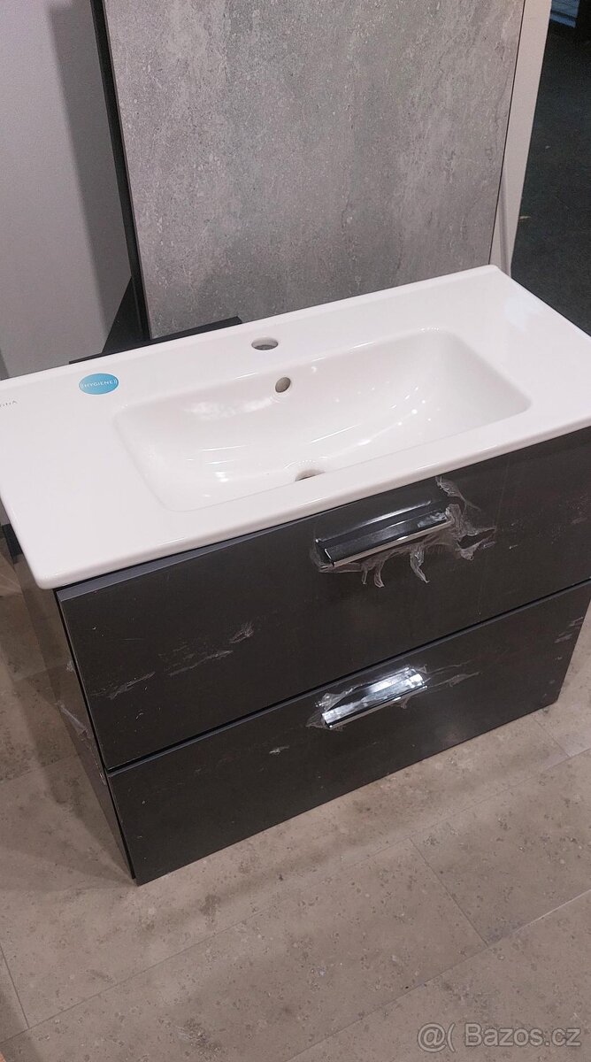 Koupelnová skříňka s umyvadlem 80 cm, nová - 2