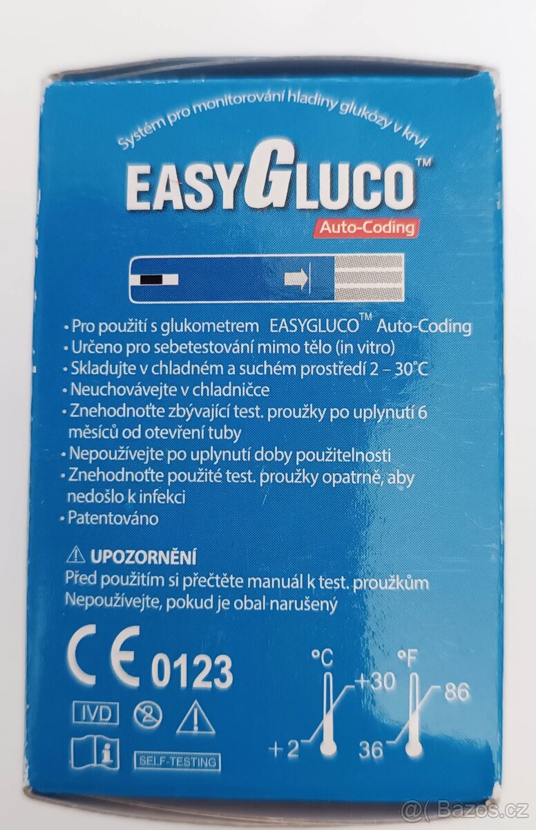 Testovací proužky EasyGluco - 2