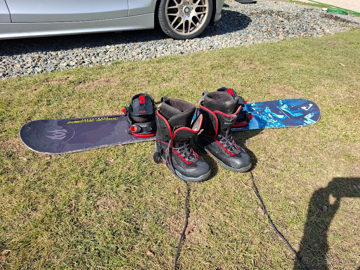 Snowboard+vazani+boty - 2
