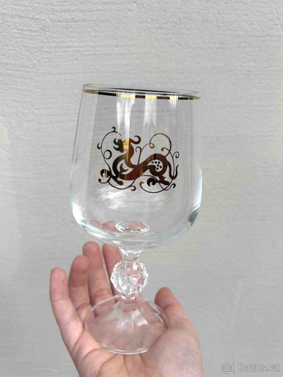 Skleničky na víno s drakem - 2