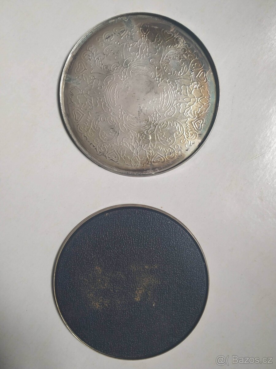 Starožitné kovové pivní podtácky - 2