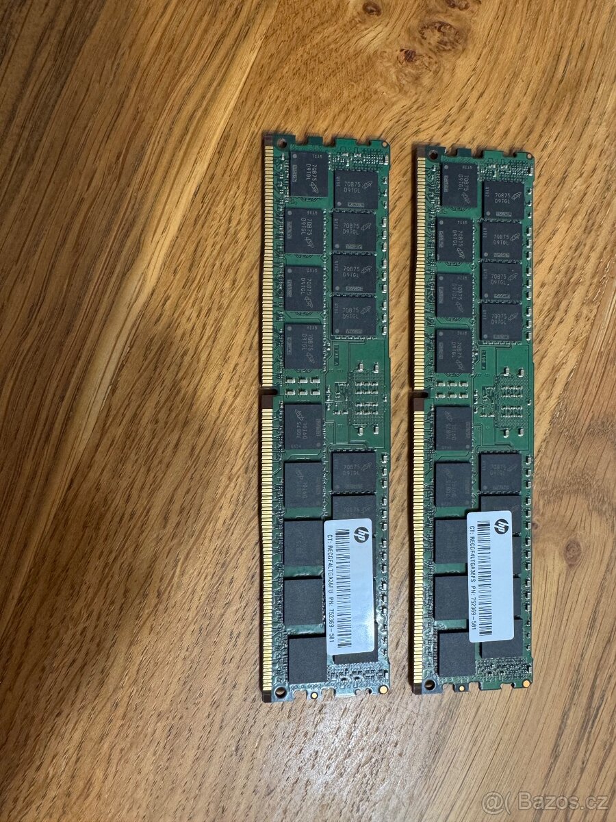 DDR4 paměti 2x16GB, registered ECC - 2