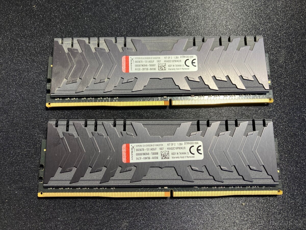 Kingstom hyperX DDR4 3200 2x4GB - 2