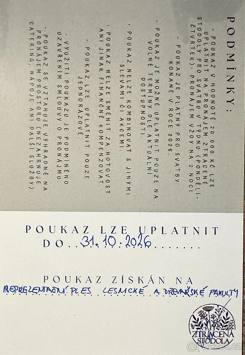 Poukaz na svatbu - 2