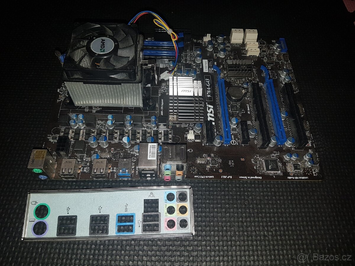 2ks Základní deska AM3+ MSI 970A-G43 na díly. - 2