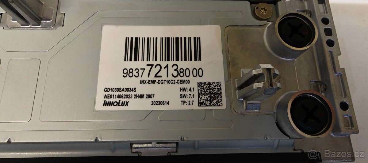 8 PSA Display NAC IVI 9837721380 - 2