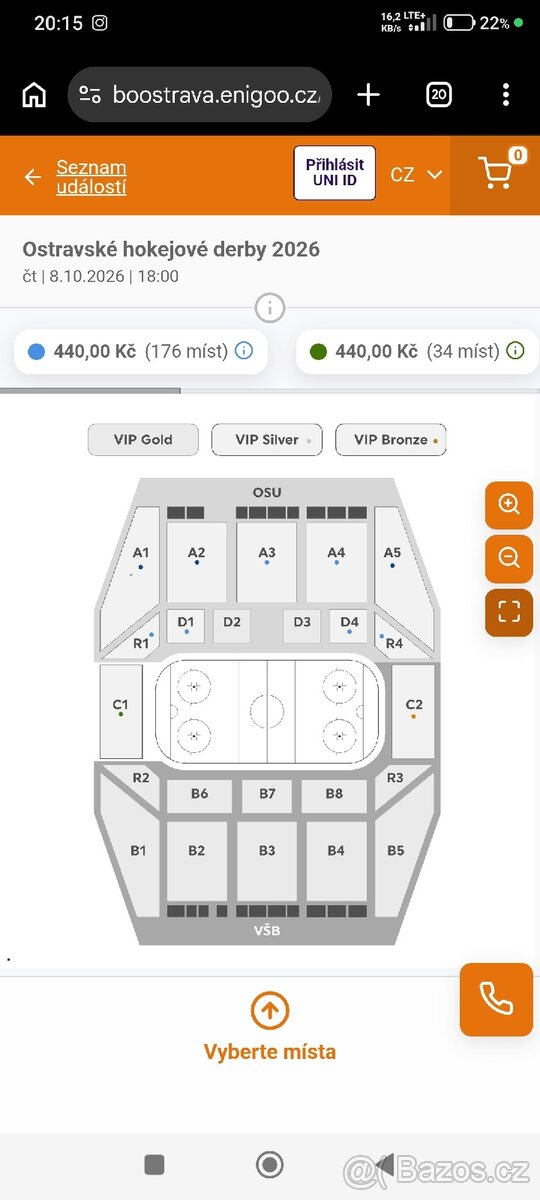 Vstupenky OSTRAVSKÉ DERBY - 2