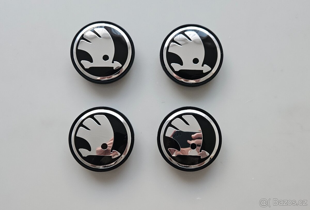 Středové krytky do kol Skoda 65mm 56mm - 2