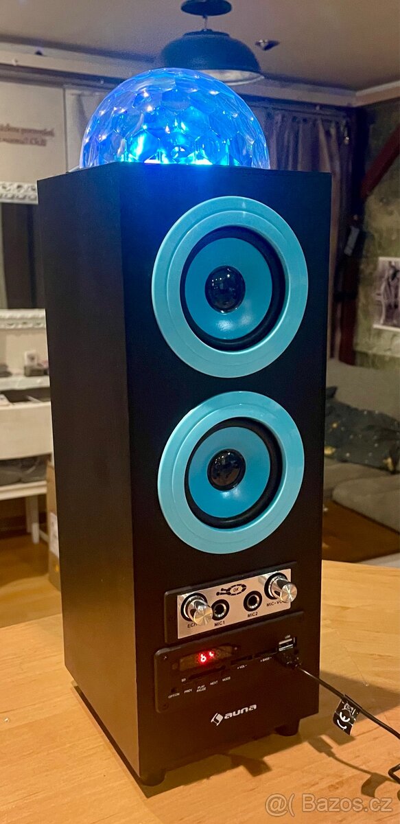 Nový přenosný reproduktor BT, světelná koule. Lze zaslat - 2