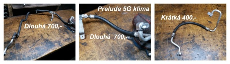 Honda Prelude 5G klima hadice - 2