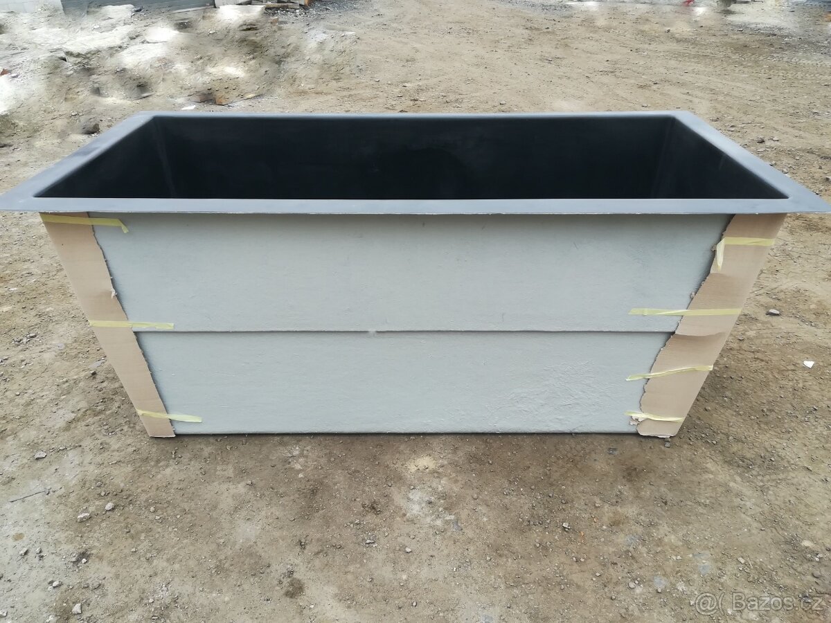 Obdélníková sklolaminátová nádoba 150x300 cm - 2