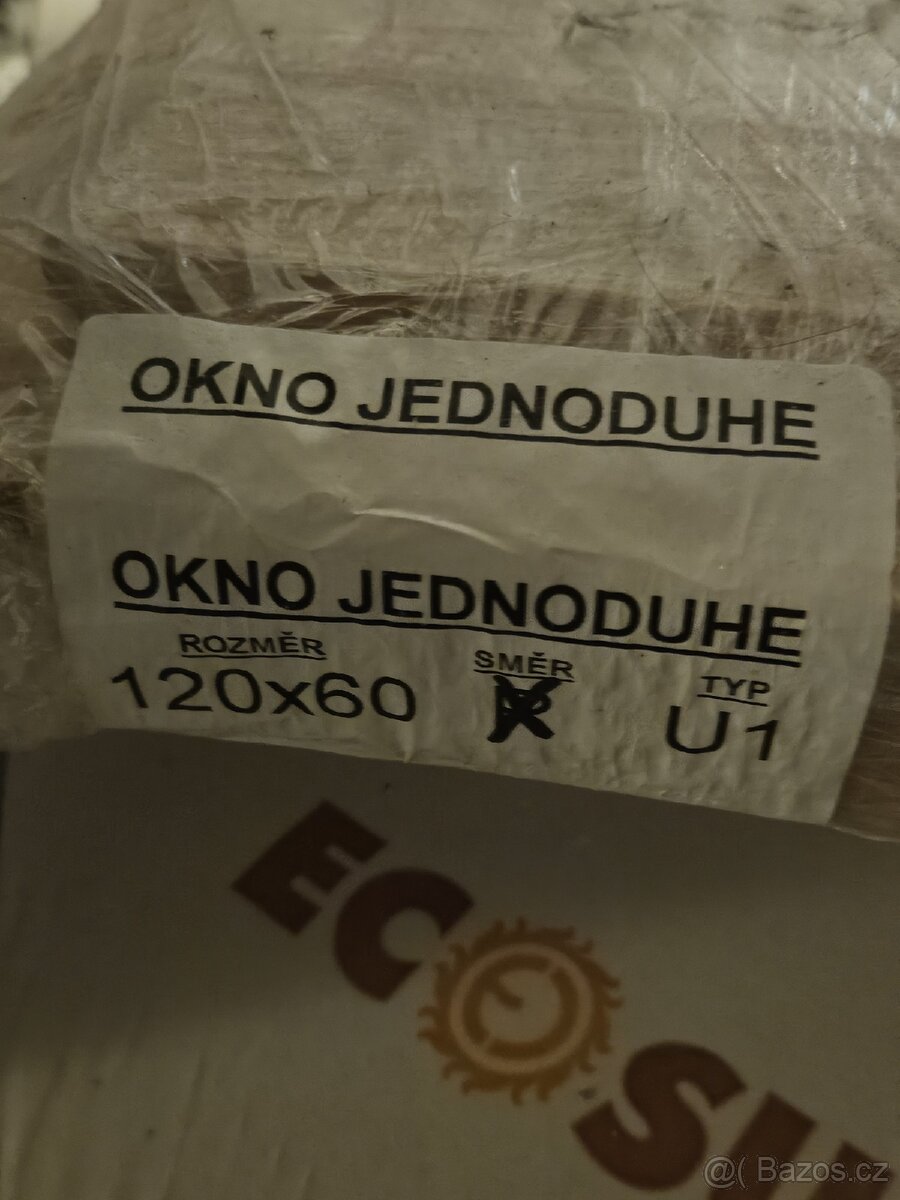 Výklopné okno 120x60 bez nátěru - 2