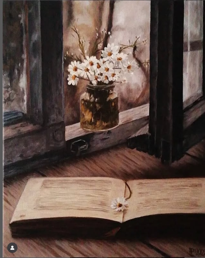 Ručně malovaný obraz – zátiší - 2