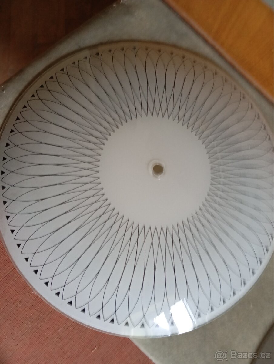 Retro stínidlo lustru - barvené sklo - 2