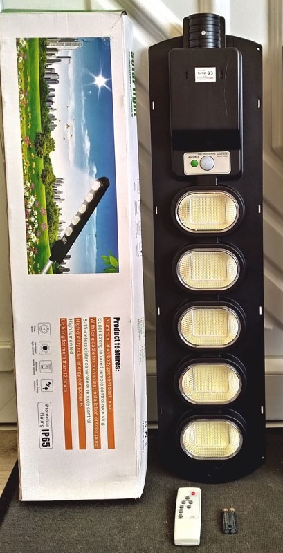 Solarní pouliční LED světlo lampa venkovní osvětlení - 2