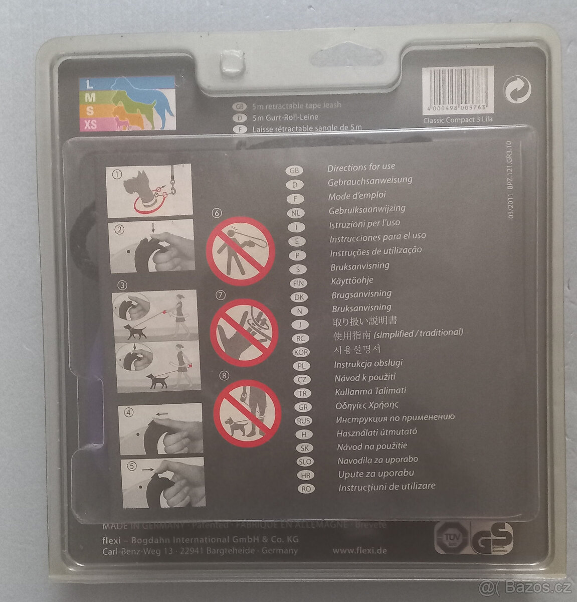 Flexi vodítko Classic Compact 3, L 5m/60kg - 2