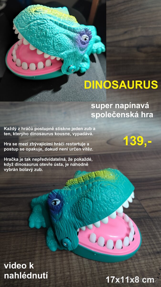 KROKODÝL/ DINOSAURUS - společenská hra - 2