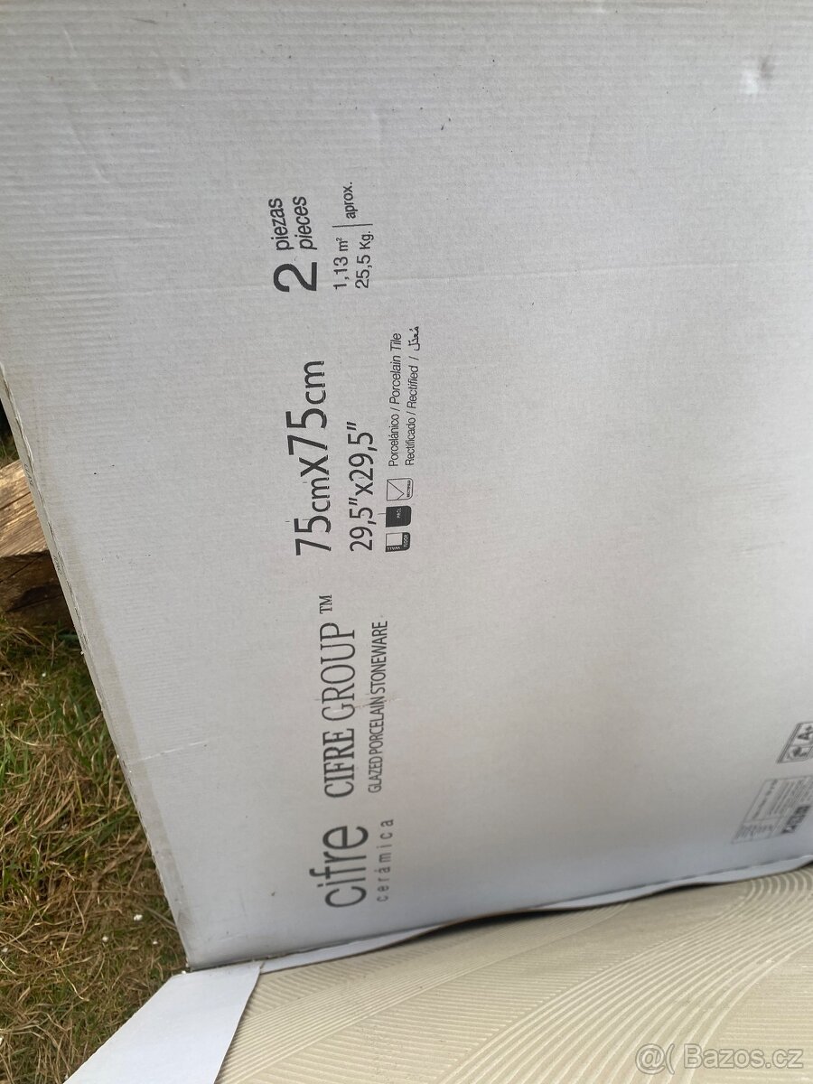 Dlažba cifre - bílošeda - 2