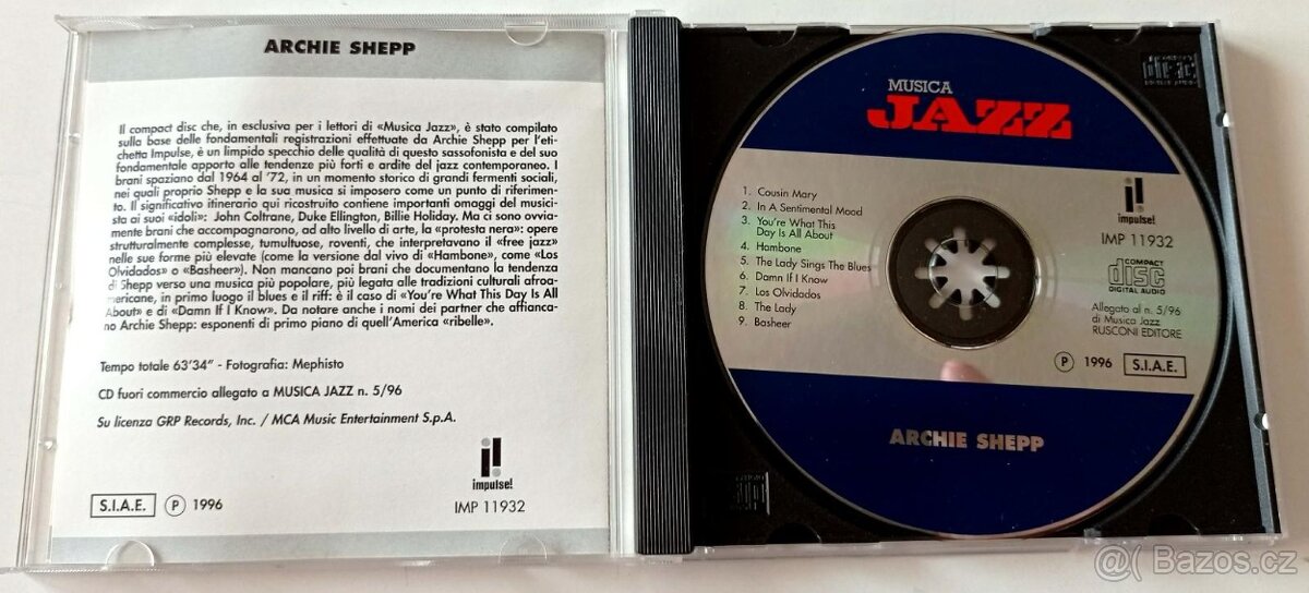 CD Archie Shepp (1996) - 2