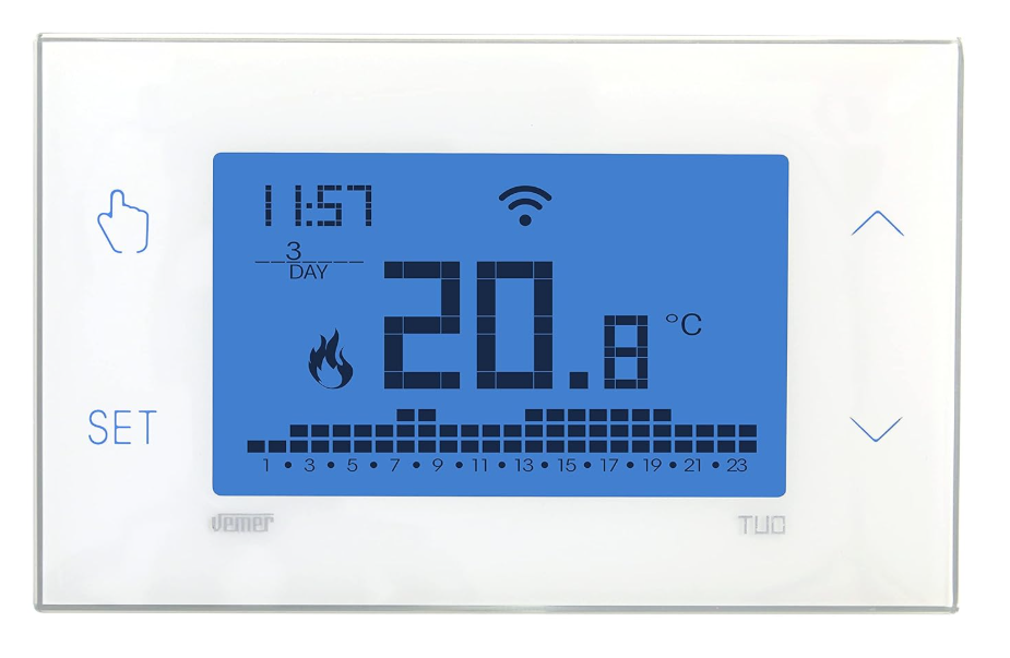 Wi-Fi Digitální programovatelný termostat VEMER TUO - 2