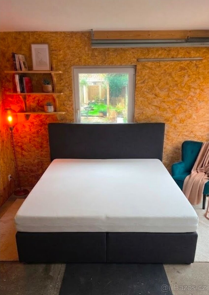 Postel Boxspring s matrací 180x200 - 2