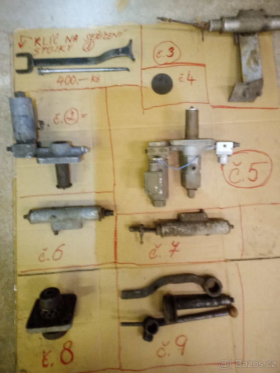 Pro kompresor DK661 a DK331 ventily, válce písty atd. - 2