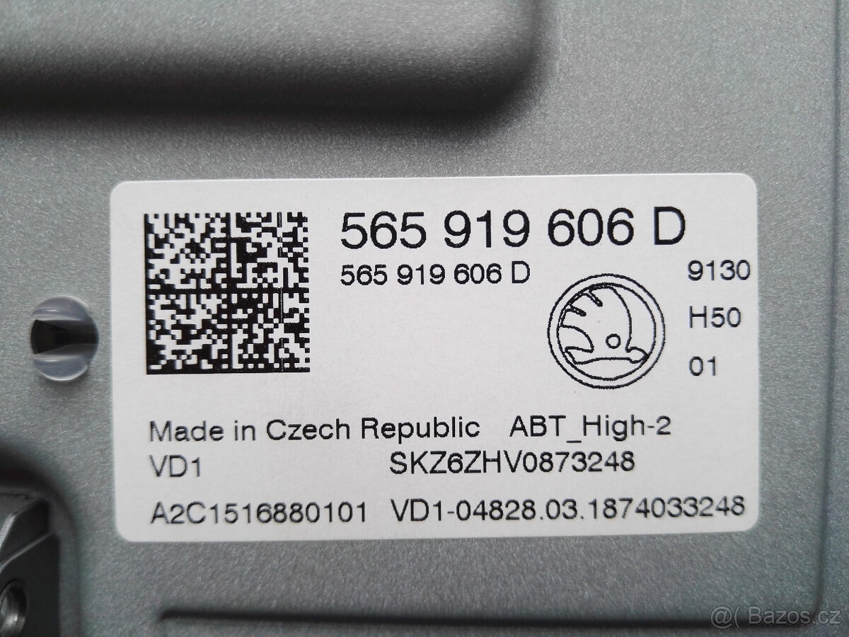 LCD display Columbus - Kodiaq / Karoq - 565919606D - 2