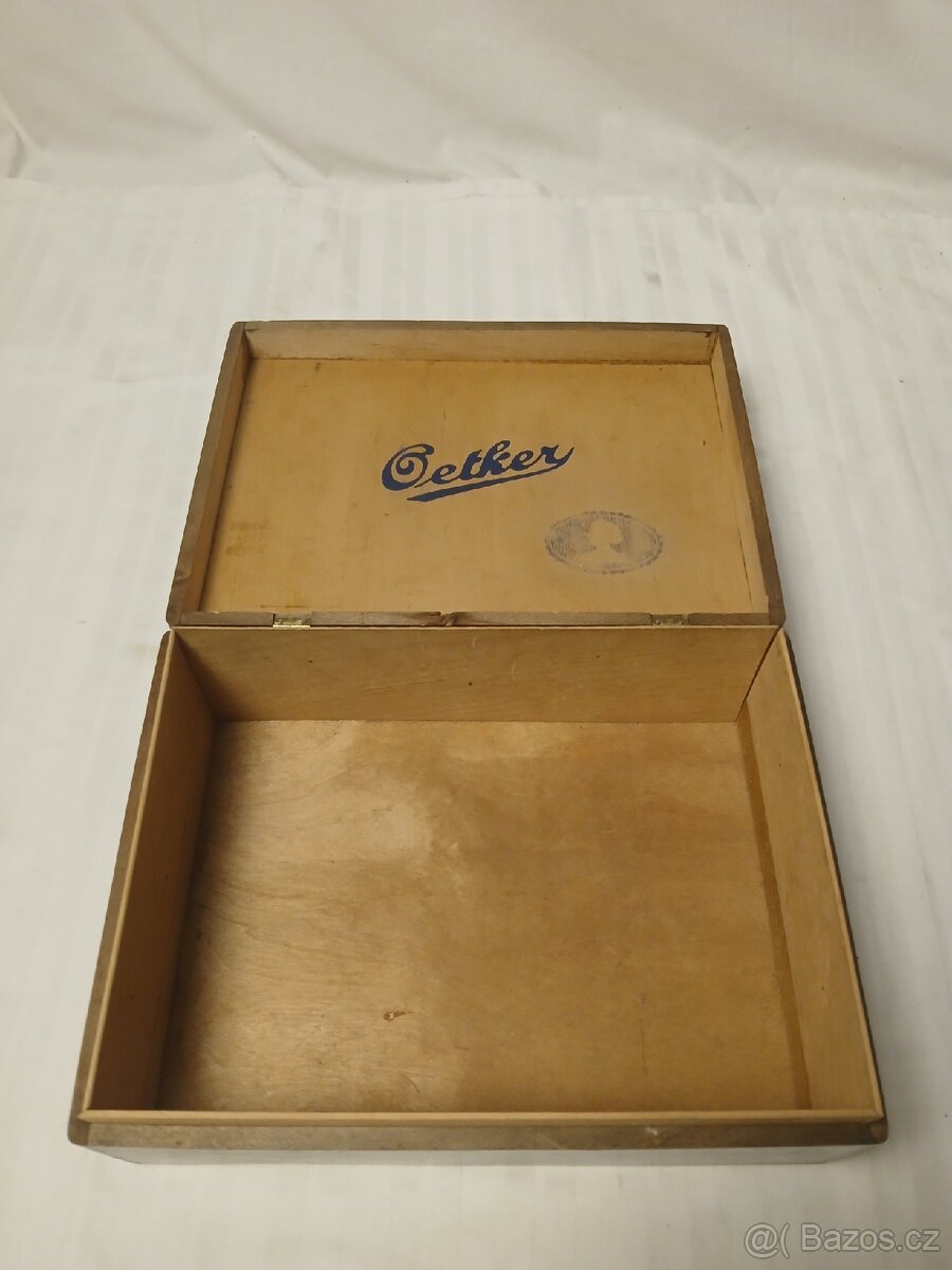 Starožitná reklamní bedna Oetker - 2