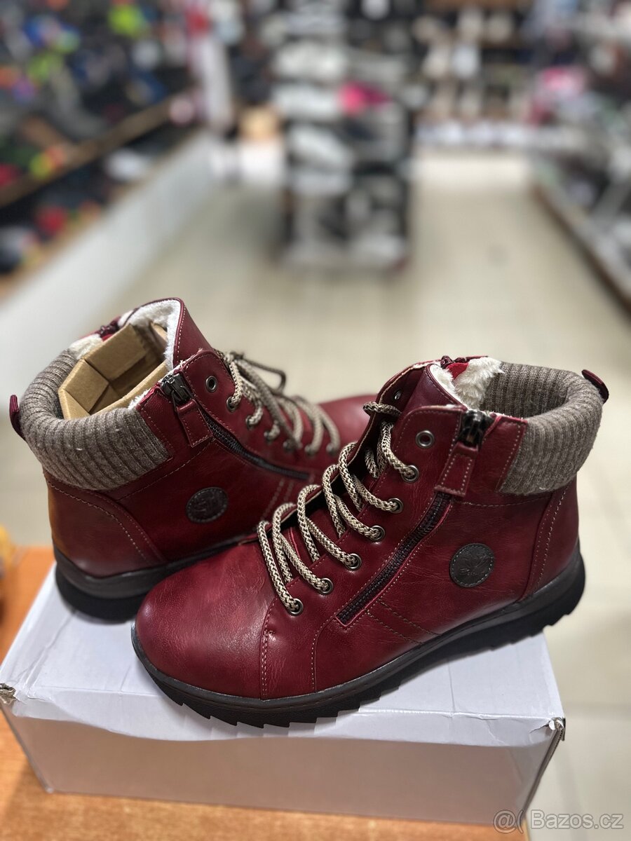 Damske zimni boty , s kožíškem uvnitř - 2