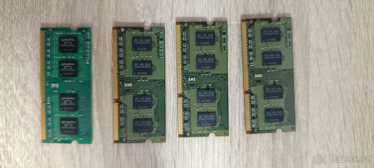 RAM do notebooku DDR3 2GB 1333 MHz – 4 kusy (8GB) - 2