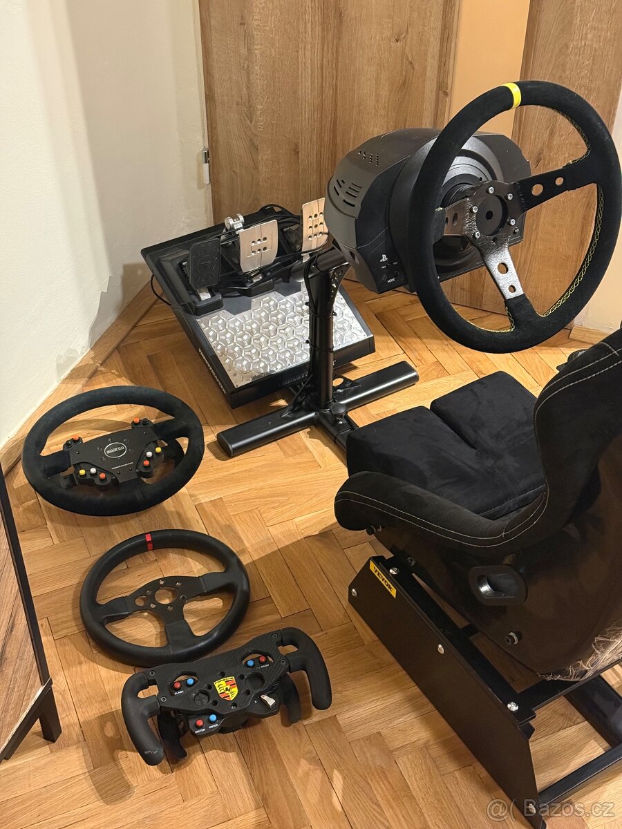 Sim Racing set – Thrustmaster T300, T-LCM, TH8A, Sparco R383 - 2