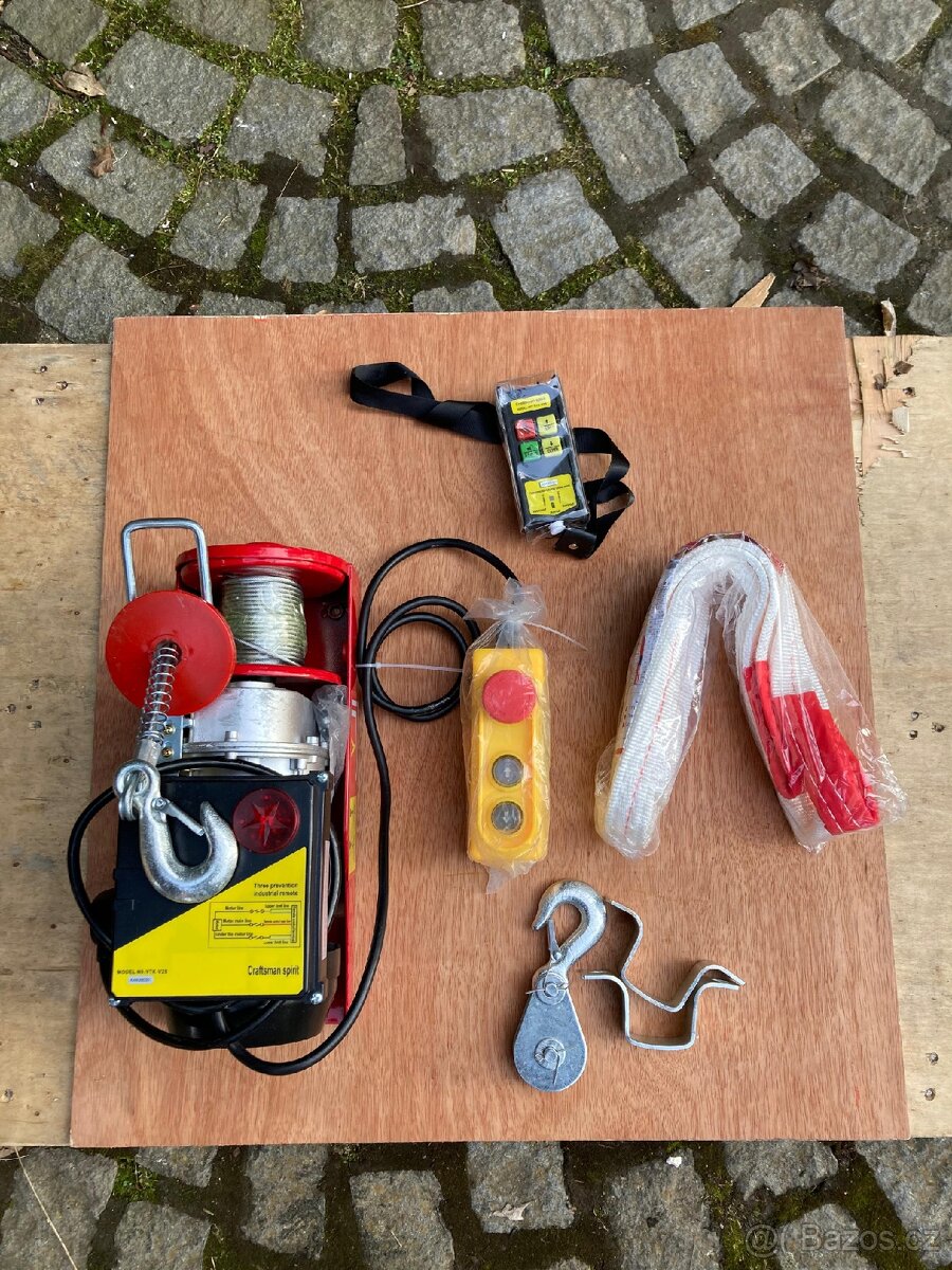 Elektrický lanový naviják 100/200 kg s DO - 2