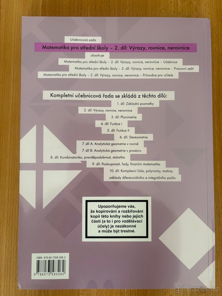 Matematika pro str.školy prac.sešit 2.dil - 2