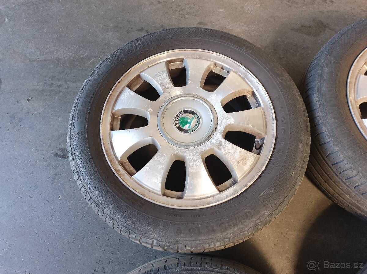 ALU 16 Škoda 5x100 + pneu - 2