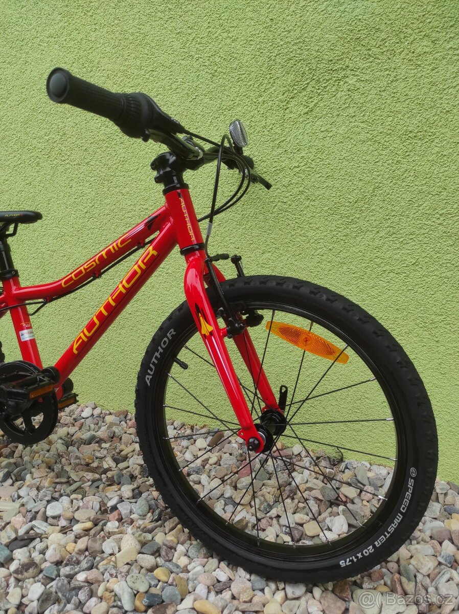Značkové dětské kolo Author Cosmic 20" (červená/žlutá) - 2