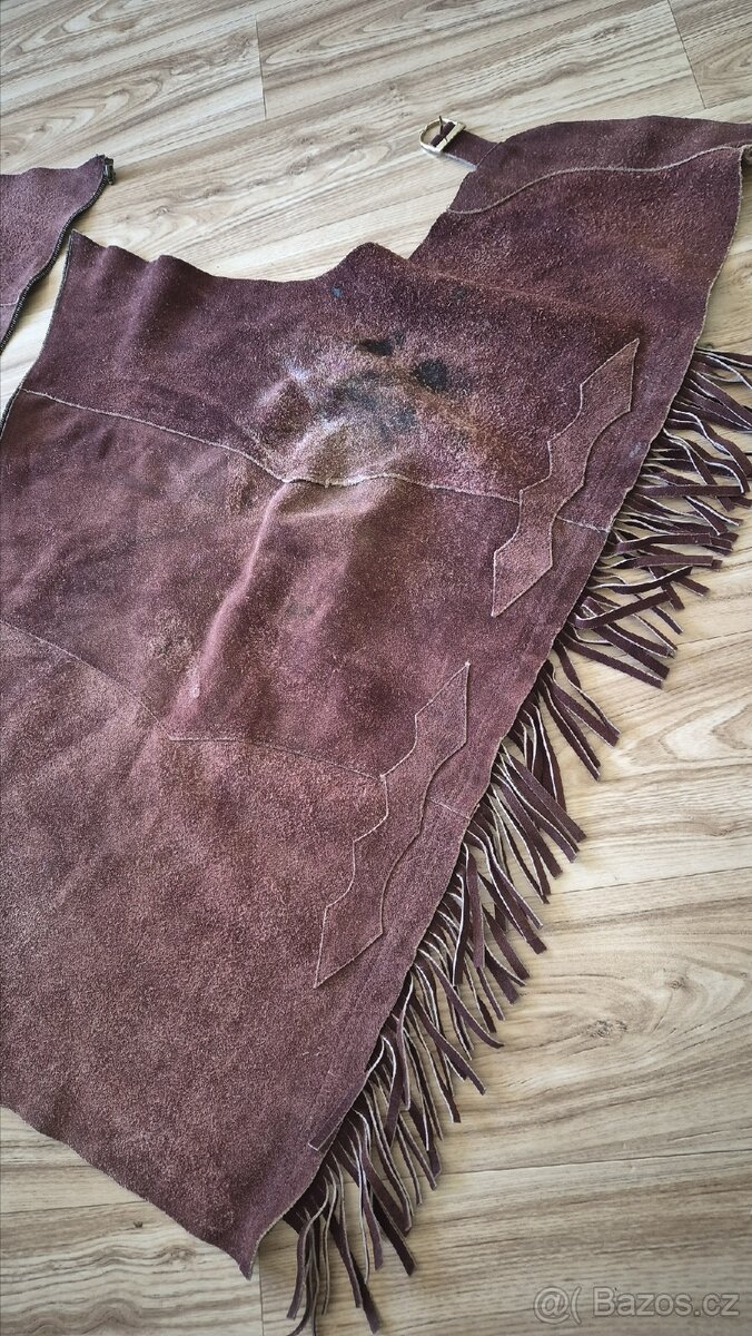 Kožené westernové chapsy XL - 2