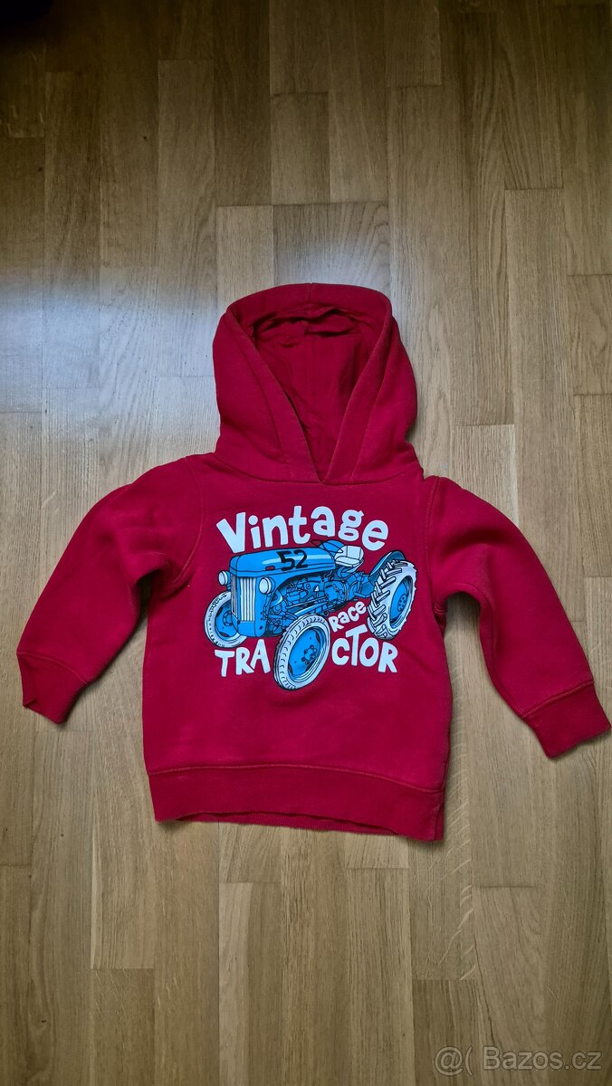 Červená chlapecká mikina C&A, vel.92 - 2