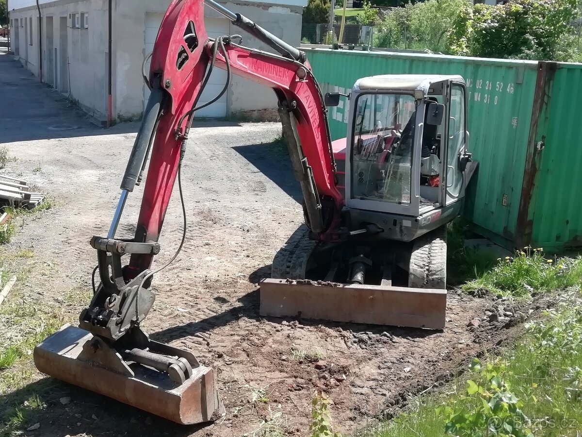 Pásový minibagr Neuson 6003, hmotnost 6tun,r.v. 2008,silný m - 2