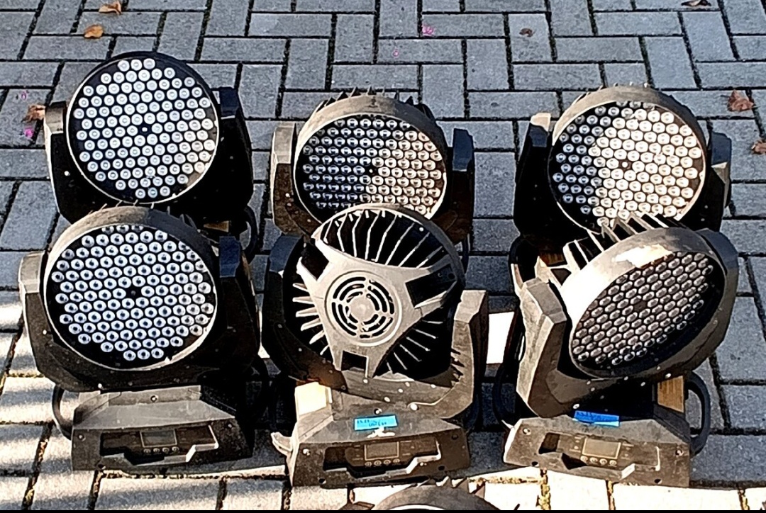 Levné výkonné hlavy LED WASH 108x3 Wat RHBW - 2