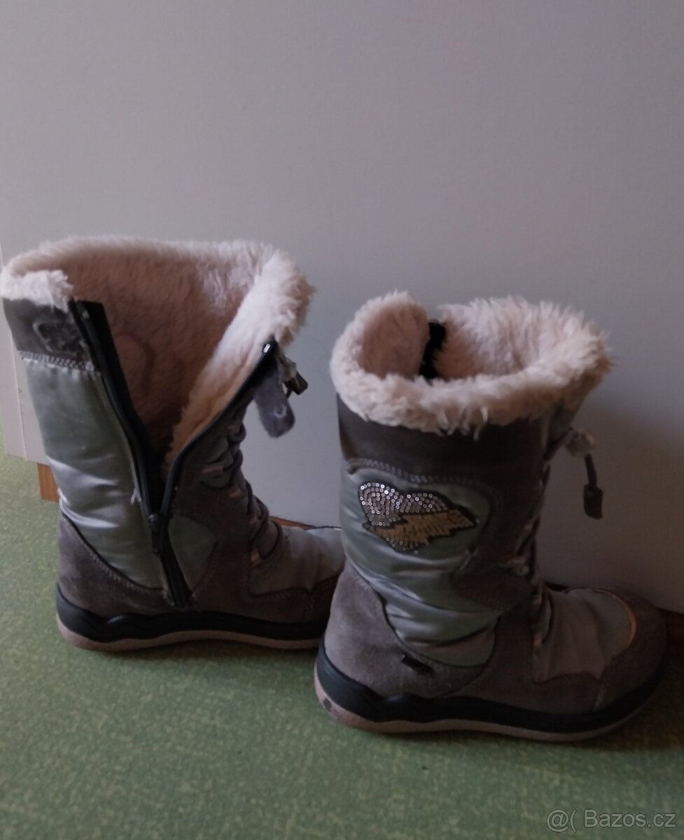 Teplé sněhule s Goretexem vel. 32 - 2