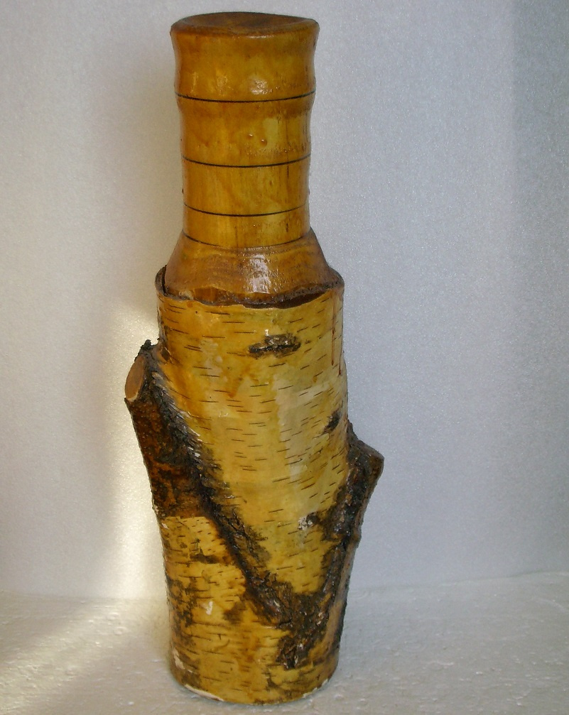 dřevěná váza, samorost - 2