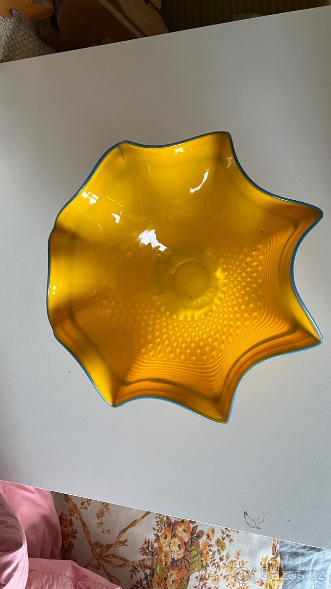 Skleněná retro mísa - 2