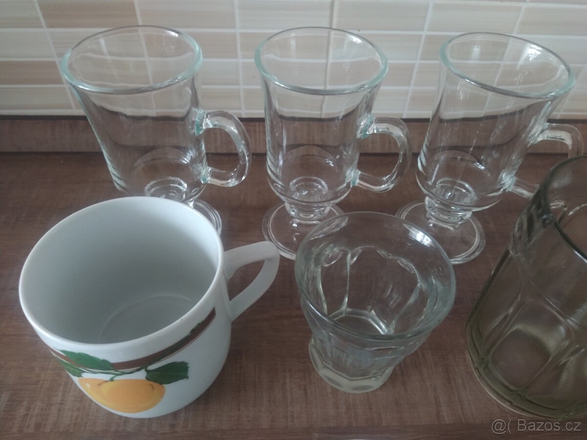 Retro sklenice,hrnky,půllitr - 2