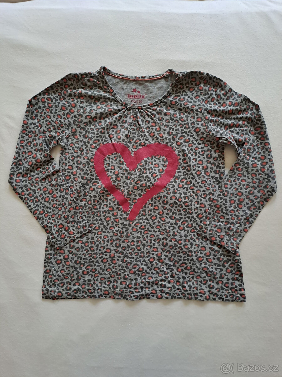 Trička s dlouhým rukávem, vel. 110/116 - 2