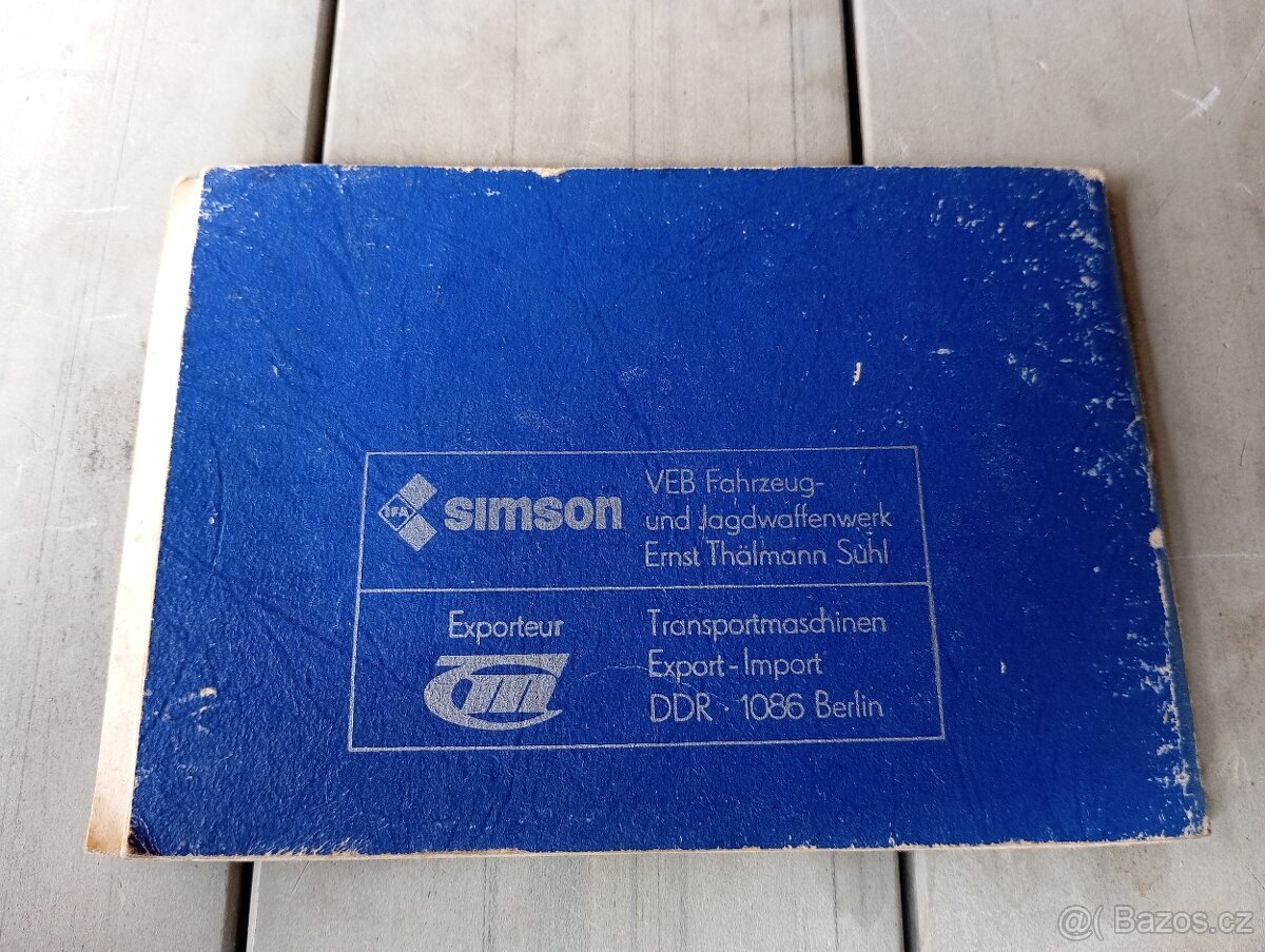Simon sr50 udržovací příručka - 2