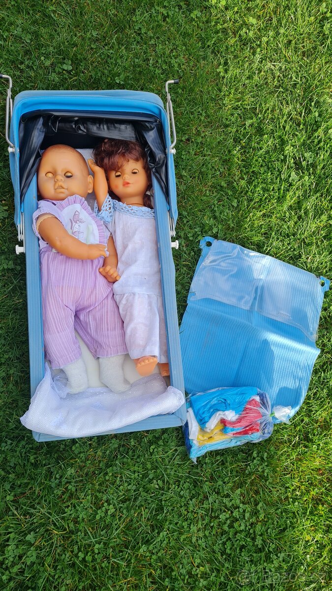 Retro kočárek pro panenky - 2